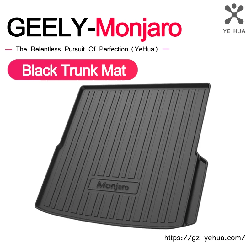 

Kx11 GEELY Monjaro Manjaro 2022 2023 Xingyue L Trunk Mat Black TPO Waterproof Cargo Liner Floor Mats Car Accessories