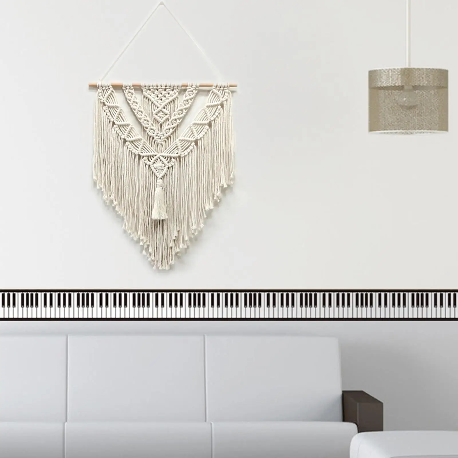 Tassel Tapestry Ornaments Geometric Art Macrame Wall Hanging Tapestry Chic for Nursery Dorm Wedding Backdrop Apartment
Tassel Tapestry Ornaments Geometric Art Macrame Wall Hanging Tapestry Chic for Nursery Dorm Wedding Backdrop Apartment