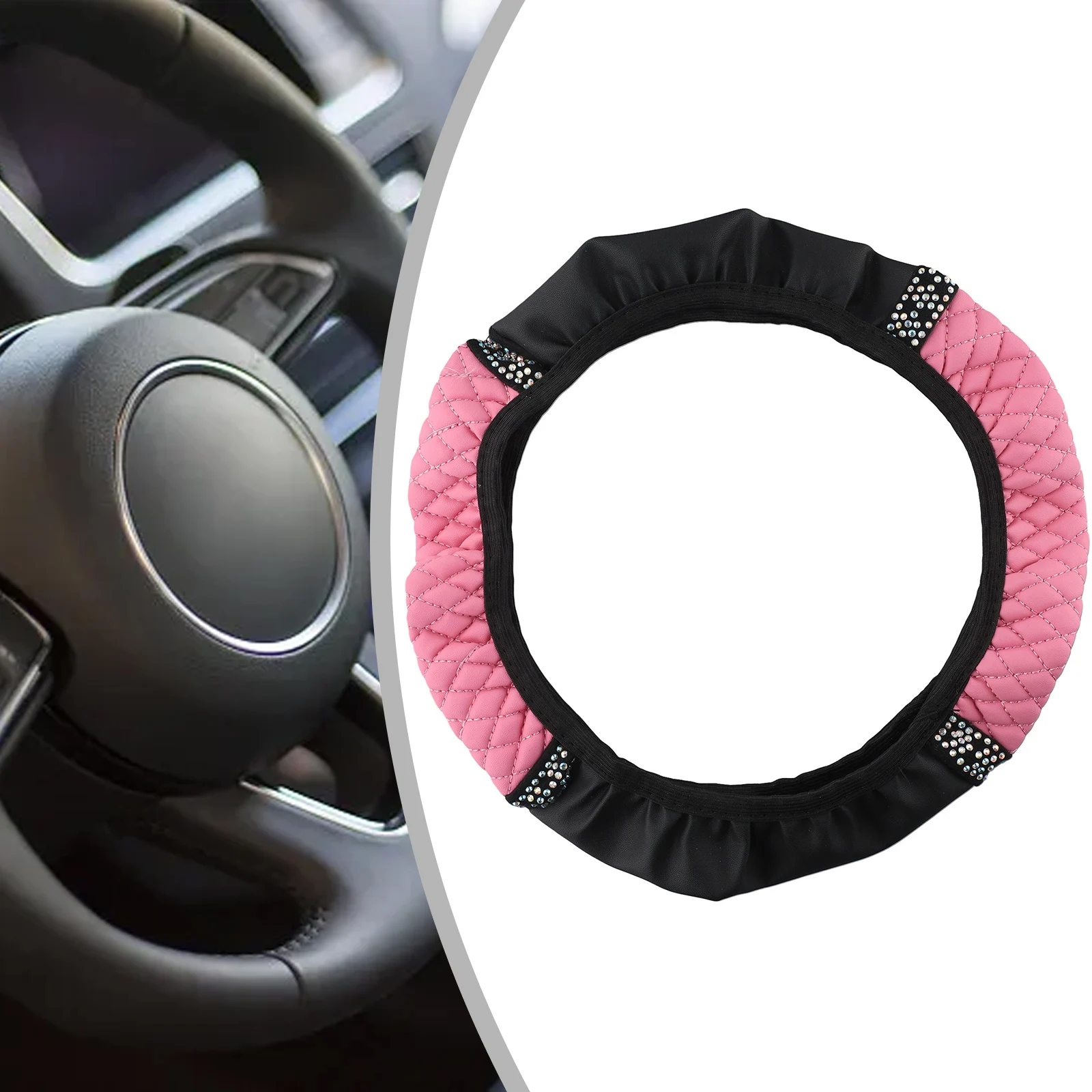 High Quality Auto Accessories Car Steering Wheel Car Interior Decoration Parts Diamond PU Leather UV-Resistant
High Quality Auto Accessories Car Steering Wheel Car Interior Decoration Parts Diamond PU Leather UV-Resistant