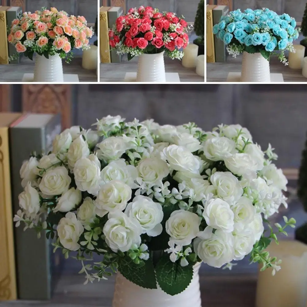 1 Bouquet Simulation Rose No Watering Vivid Ornamental Bright Color Artificial Flowers Home Beautification
1 Bouquet Simulation Rose No Watering Vivid Ornamental Bright Color Artificial Flowers Home Beautification