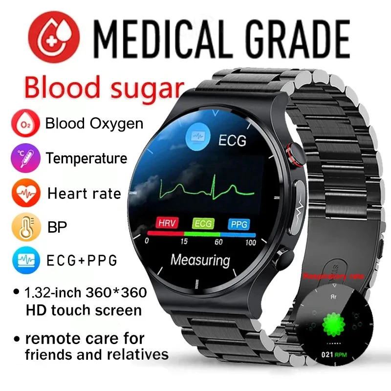 LUCKYSTART ECG+PPG Health Smart Watch Men Body Temperature Blood Oxygen Heart Rate IP68 Waterproof Wireless Charger Smartwatch F
LUCKYSTART ECG+PPG Health Smart Watch Men Body Temperature Blood Oxygen Heart Rate IP68 Waterproof Wireless Charger Smartwatch F