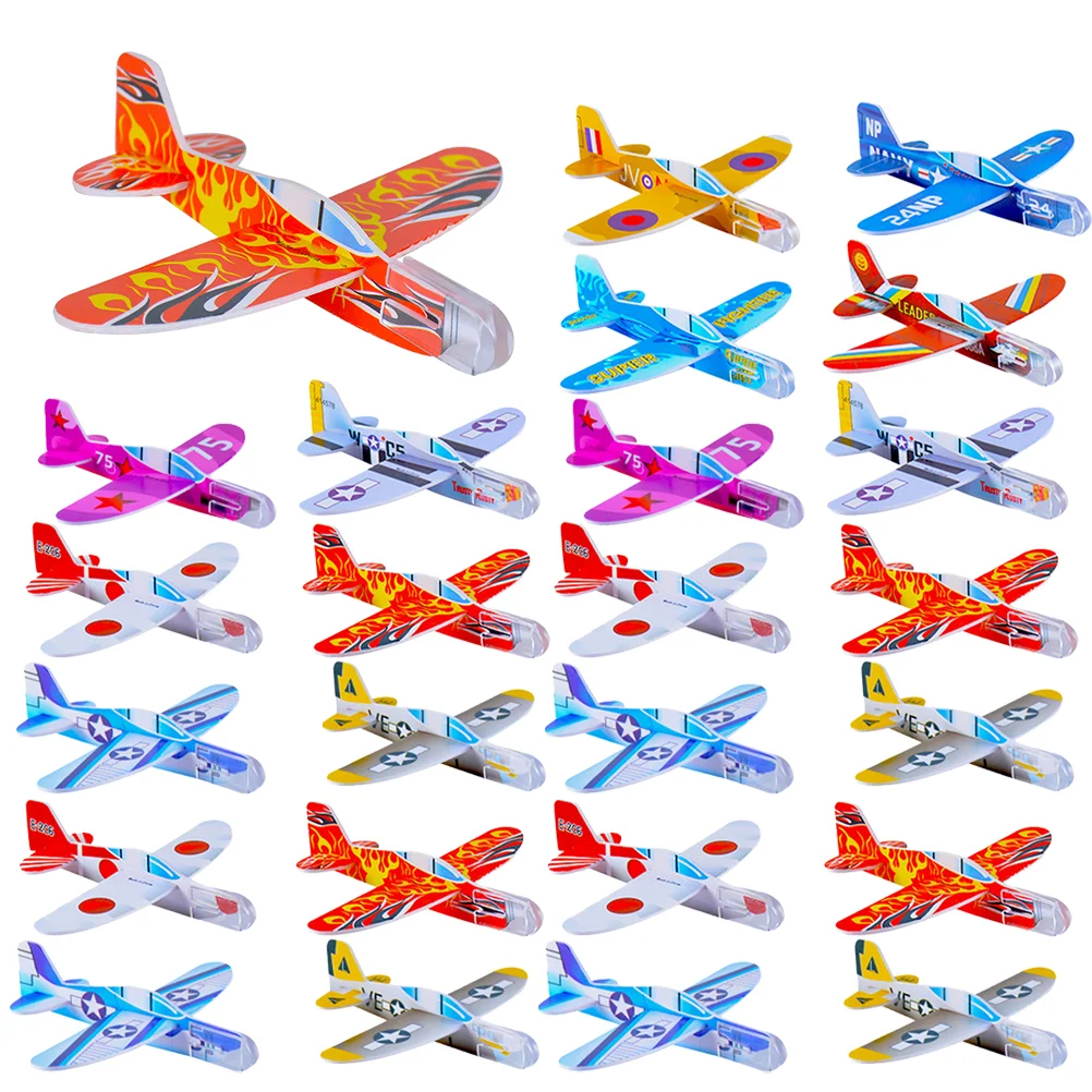 

10cm EVA Foam Hand Throw Airplane Toy Aircraft Flying Glider Planes Model Toys Children Outdoor Fun Toys Random Style