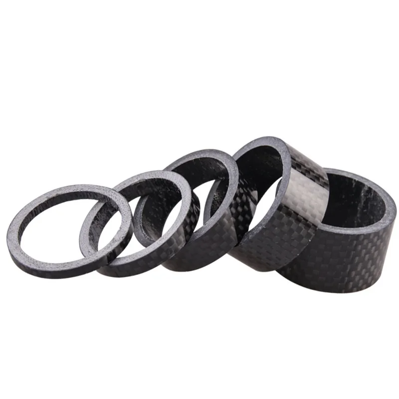 

Bicycle carbon fiber gasket Washer 1-1/8 inch Stem Spacers Kit For Bike Fix Refit 1mm 3mm 5mm 10mm 15mm 20mm