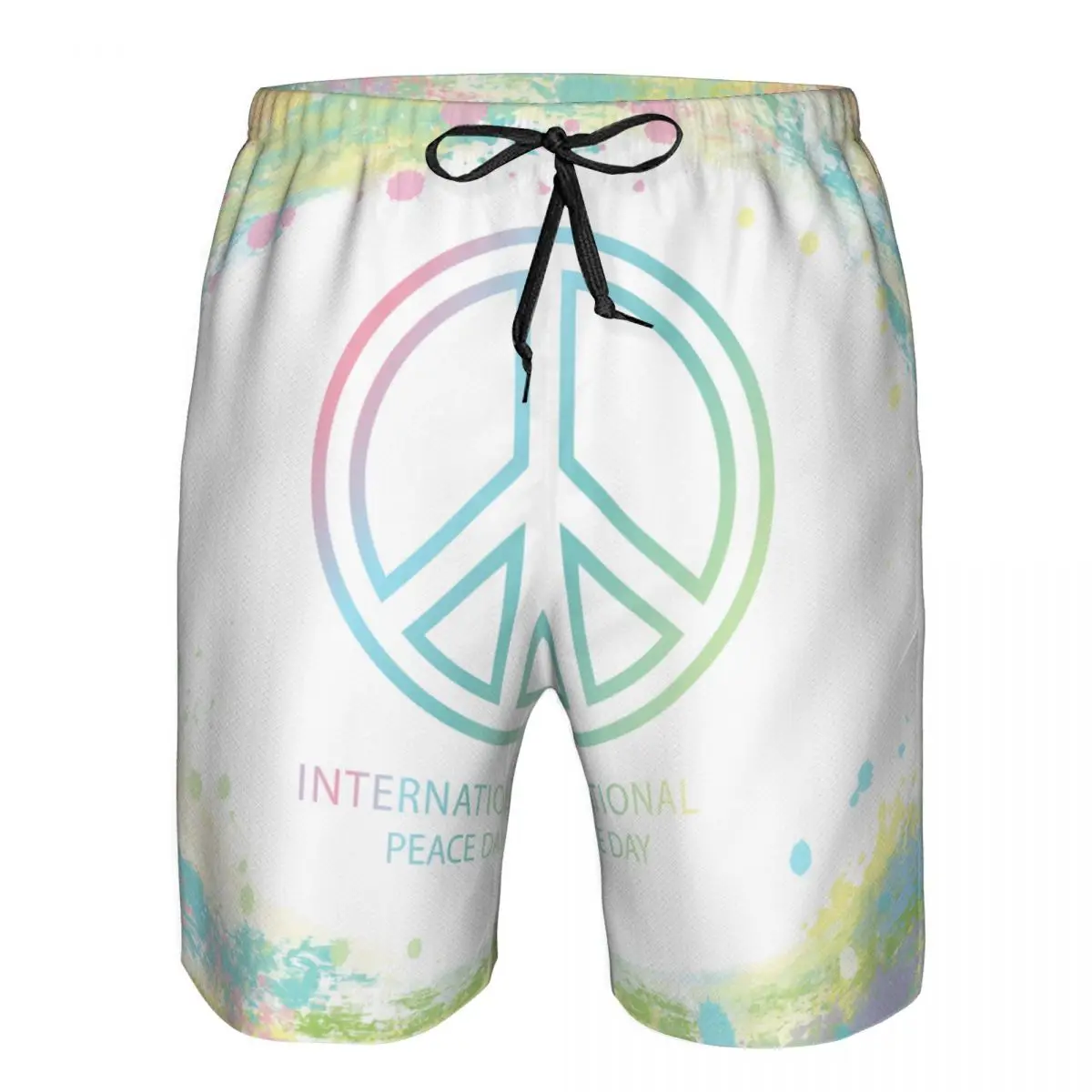 

Mens Swimwear Trunks Beach Board Shorts Swimsuits Mens Running Sports Surffing shorts Peace Quick Dry