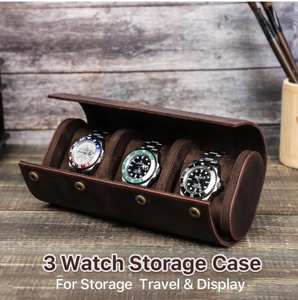 Retro Crazy Horse Leather Watch Box Organizer for Men Travel Storage Bag Luxury Watches Package Case for Watch Portable Display
Retro Crazy Horse Leather Watch Box Organizer for Men Travel Storage Bag Luxury Watches Package Case for Watch Portable Display
