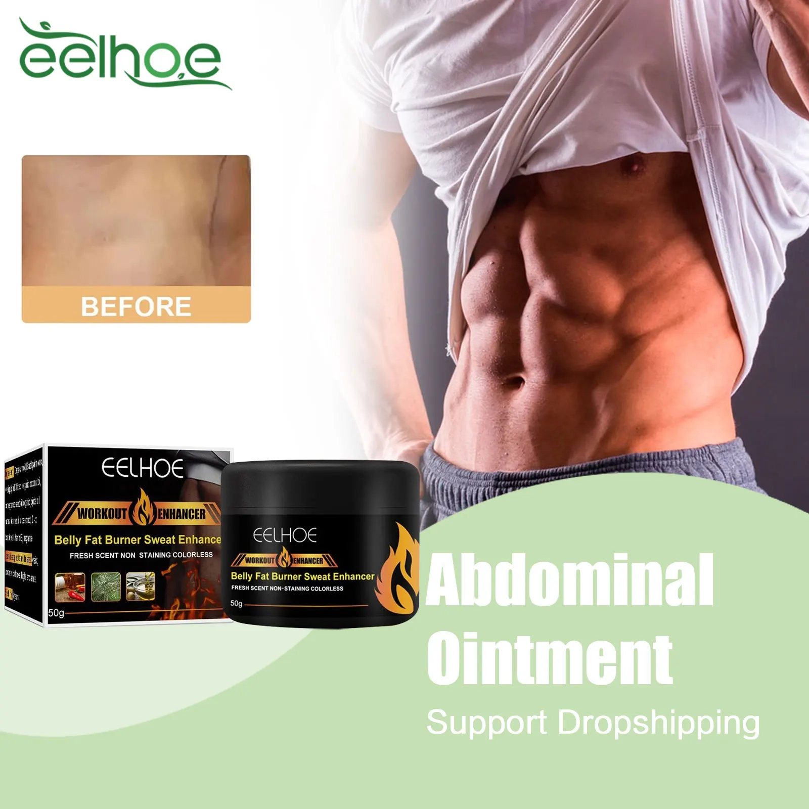 EELHOE Abdominal Muscle Cream Powerful Weight Loss Tighten Slimming Enhance Abdominal Fat Burning Anti-cellulite Firming Cream
EELHOE Abdominal Muscle Cream Powerful Weight Loss Tighten Slimming Enhance Abdominal Fat Burning Anti-cellulite Firming Cream