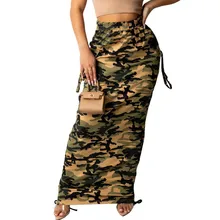 Fashion Camouflage Print Skirt Women's Wear 2022 Spring Summer High Waist Casual Long Skirt Elastic Waist Streetwear Overalls
Fashion Camouflage Print Skirt Women's Wear 2022 Spring Summer High Waist Casual Long Skirt Elastic Waist Streetwear Overalls