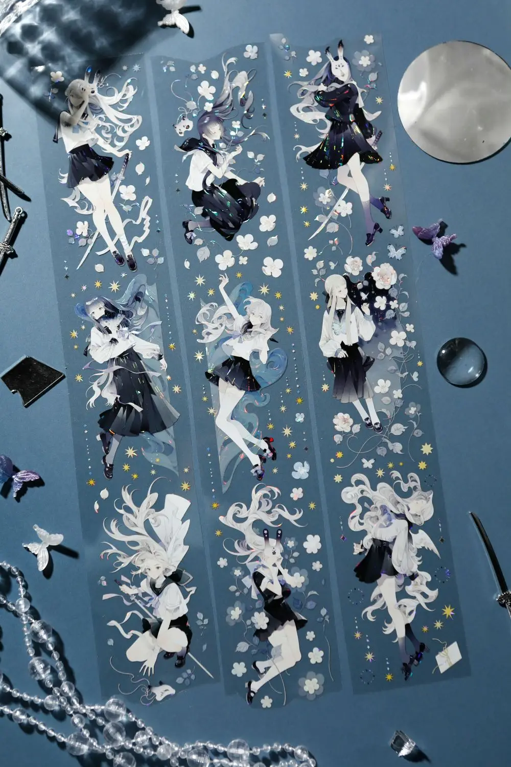 Блестящая Васи-лента с изображением сказочной девушки, декоративные наклейки, коллаж, «сделай сам», скрапбукинг карт 
Блестящая Васи-лента с изображением сказочной девушки, декоративные наклейки, коллаж, «сделай сам», скрапбукинг карт