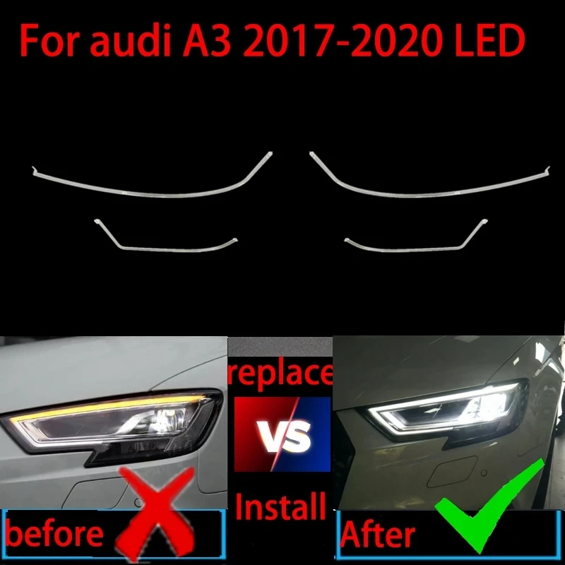 Для A3 S3 Φ 2016-2018 DRL Передняя фара головного света Лампа для дневных ходовых огней Строка для автомобиля
Для A3 S3 Φ 2016-2018 DRL Передняя фара головного света Лампа для дневных ходовых огней Строка для автомобиля