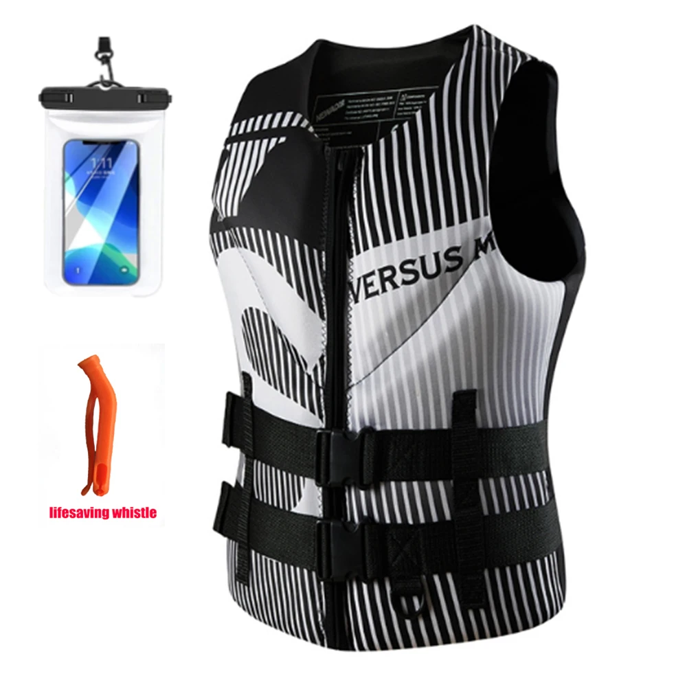 

2023 Adult Lifejacket Neoprene Swimming Surfing Collision Avoidance Buoyancy Vest Water Sports Kayak Fishing Swimming Lifejacket