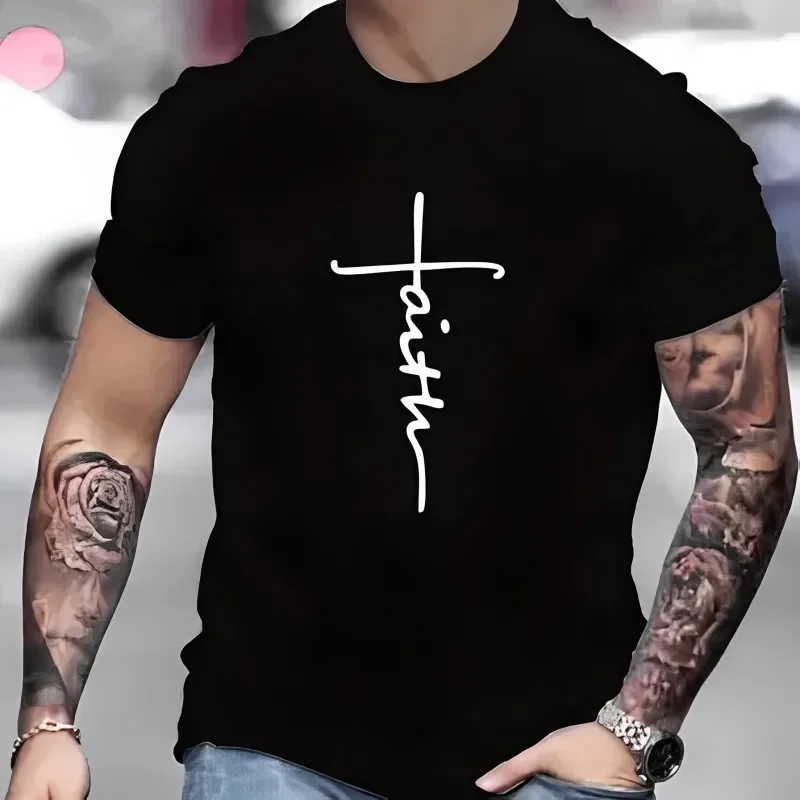 2024 Cotton Retro Faith Print Summer T-shirt For Men Women Fashion High Quality Short Sleeve Loose Sports Tshirt Breathable Top
2024 Cotton Retro Faith Print Summer T-shirt For Men Women Fashion High Quality Short Sleeve Loose Sports Tshirt Breathable Top