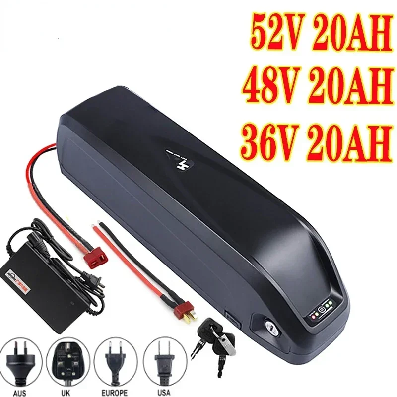 

Original Ebike Battery PACK 36V 20Ah 48V 13Ah 15Ah 52V 21Ah Samsung 18650 Hailong Downtube For Bafang BBS02 BBS03 BBSHD Motor