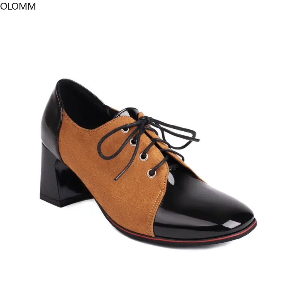 Wingtips Womens Match Colors Brogues Lace Up Kitten High Heel Casual Shoes Retro Plus Size New 2023
Wingtips Womens Match Colors Brogues Lace Up Kitten High Heel Casual Shoes Retro Plus Size New 2023