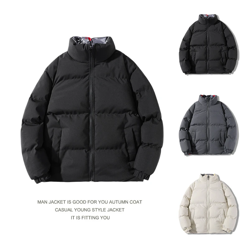 

Jackets Men Double Sided Cotton Oversize 6XL 7XL 8XL Plus Size 2024 Autumn Winter Black Windbreak Business Thick Warm Coat Parka