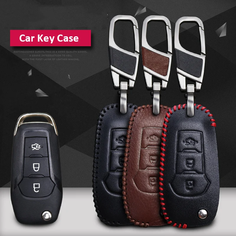Top Layer Cowhide Car Key Case Cover Shell For Ford Focus 2 3 C-Max S-Max Fiesta Mondeo Kuga Ecosport Ranger Escape Galaxy 
Top Layer Cowhide Car Key Case Cover Shell For Ford Focus 2 3 C-Max S-Max Fiesta Mondeo Kuga Ecosport Ranger Escape Galaxy
