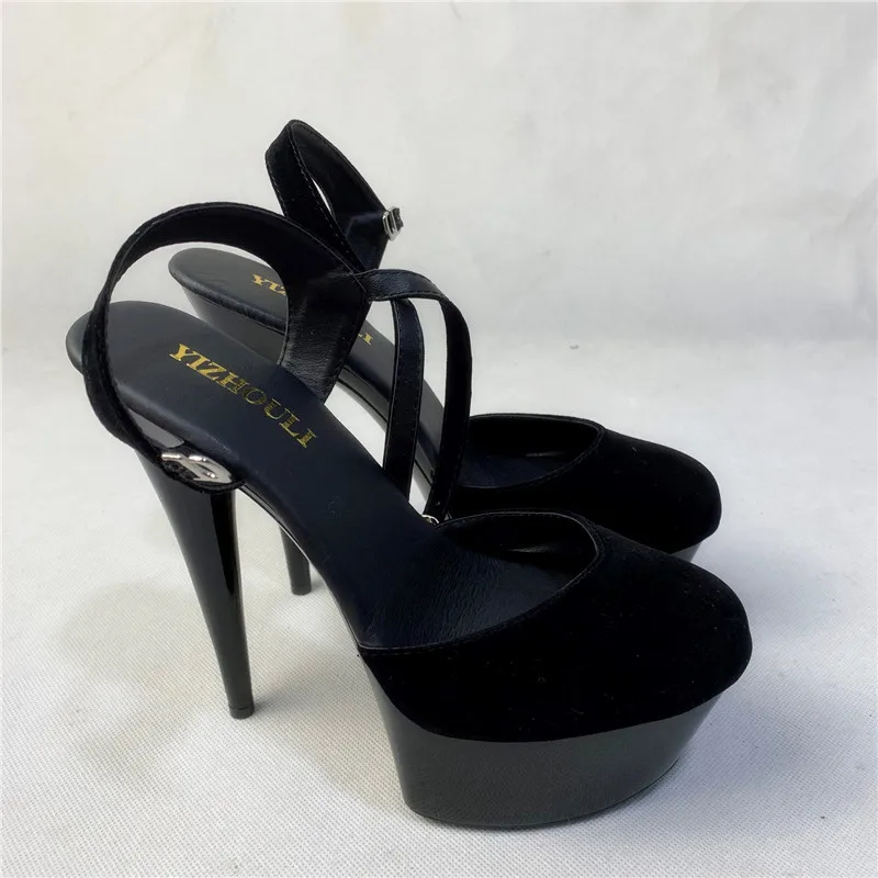 sexy fashion black flock high heel shoes 15cm Exotic Dancer pole dancing shoes Platforms for women dance shoes
sexy fashion black flock high heel shoes 15cm Exotic Dancer pole dancing shoes Platforms for women dance shoes