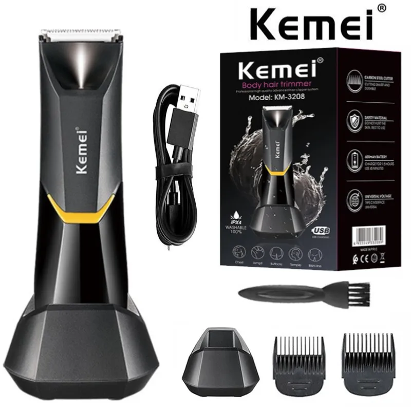Kemei new electric shaver men's private parts epilator armpit hair chest epilator women's body hair trimmer Groin Hair Trimmer
Kemei new electric shaver men's private parts epilator armpit hair chest epilator women's body hair trimmer Groin Hair Trimmer