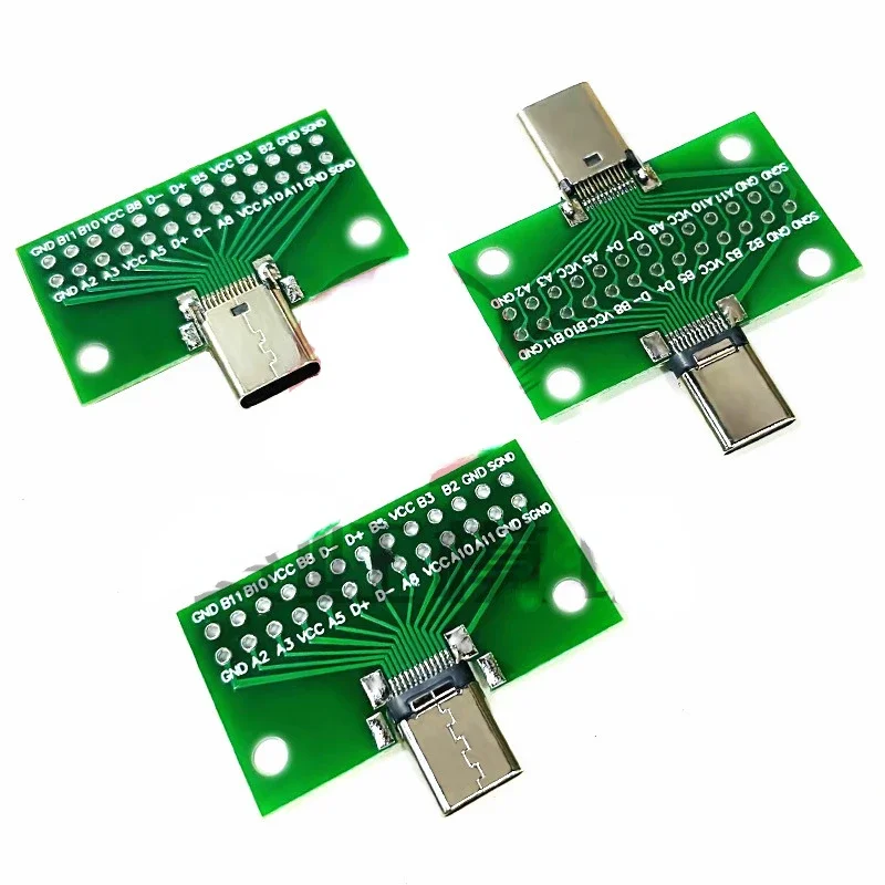 Type-c Double-sided front and back pins of the test board 24P bus-to-female USB3.1 data cable conversion
Type-c Double-sided front and back pins of the test board 24P bus-to-female USB3.1 data cable conversion