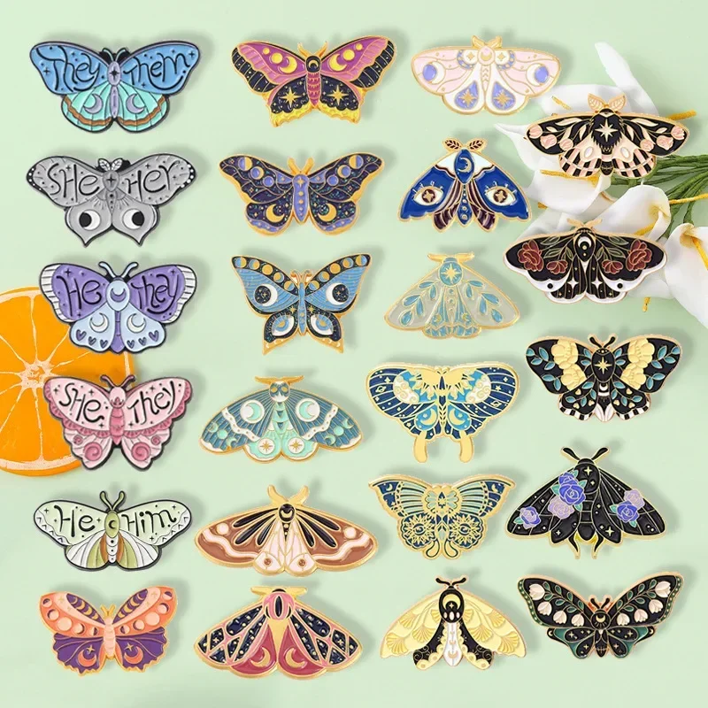 Cartoon Exquisite Butterfly Series Enamel Brooch with Personalized Painted Design Insect Badge Colorful Moth Pins Bag Gift
Cartoon Exquisite Butterfly Series Enamel Brooch with Personalized Painted Design Insect Badge Colorful Moth Pins Bag Gift