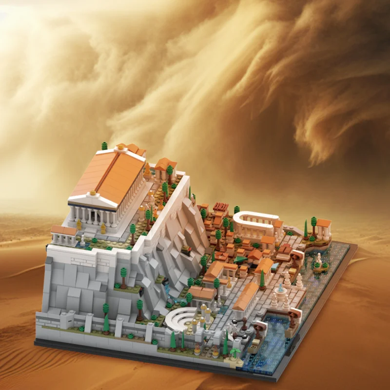 MOC Greece Temple Greece Acropolls of Athens Buildings Sets Parthenon Amphitheatre Building Blocks Model Gift for Adults Kids MOC Greece Temple Greece Acropolls of Athens Buildings Sets Parthenon Amphitheatre Building Blocks Model Gift for Adults Kids