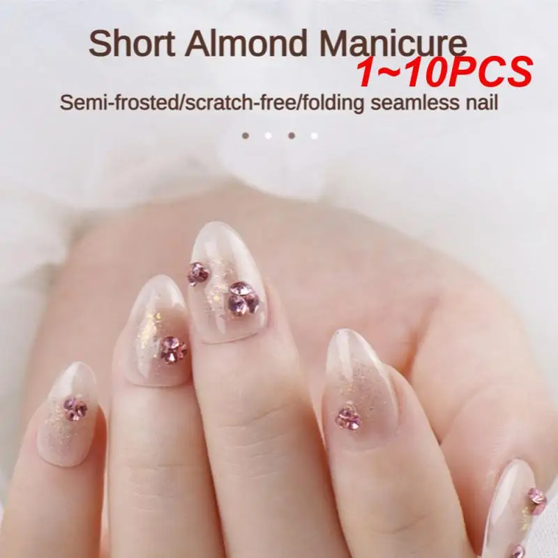 

1~10PCS Almond Fashionable Durable Easy To Use Convenient Durable Nail Decoration Trendy Nail Enhancements Fashion Must Have