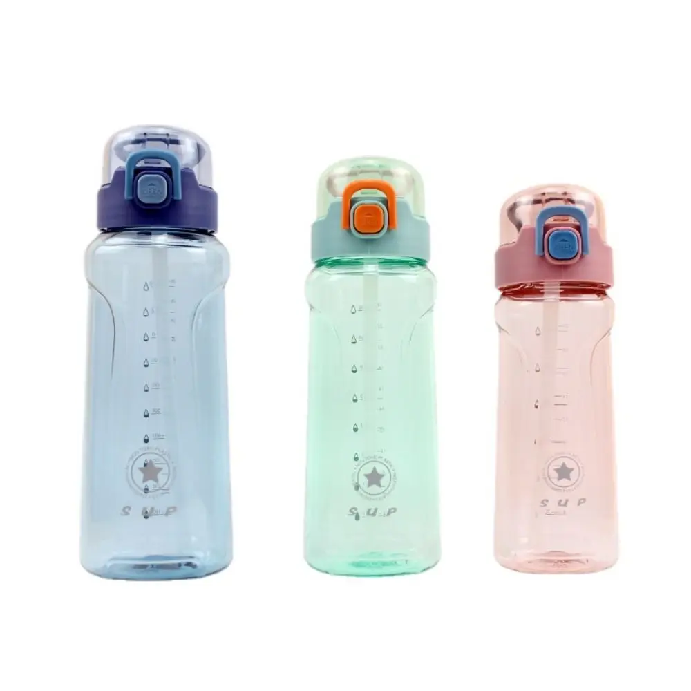 

With Marker Gym Tea Coffee Cup Kids Leak-Proof Cup Travel Bottles Straw Water Bottle Sports Water Bottle Water Cup Drinking Cup