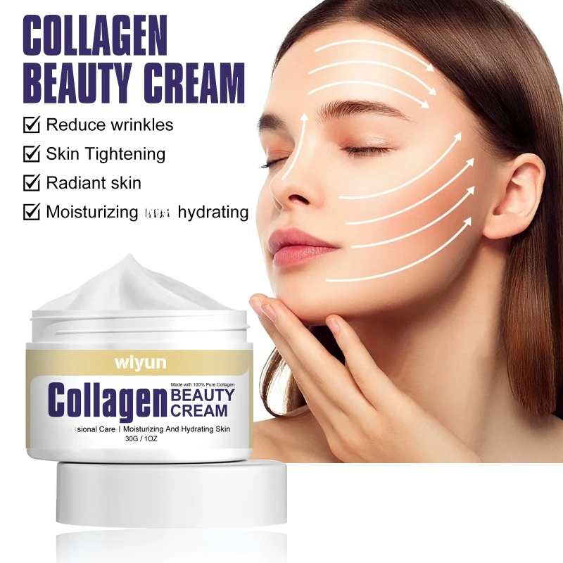 

Collagen Cream Firming Smooth fade Fine Lines Anti-Wrinkle Aging lifting facial brighten skin Hydrating Moisturizing Face care