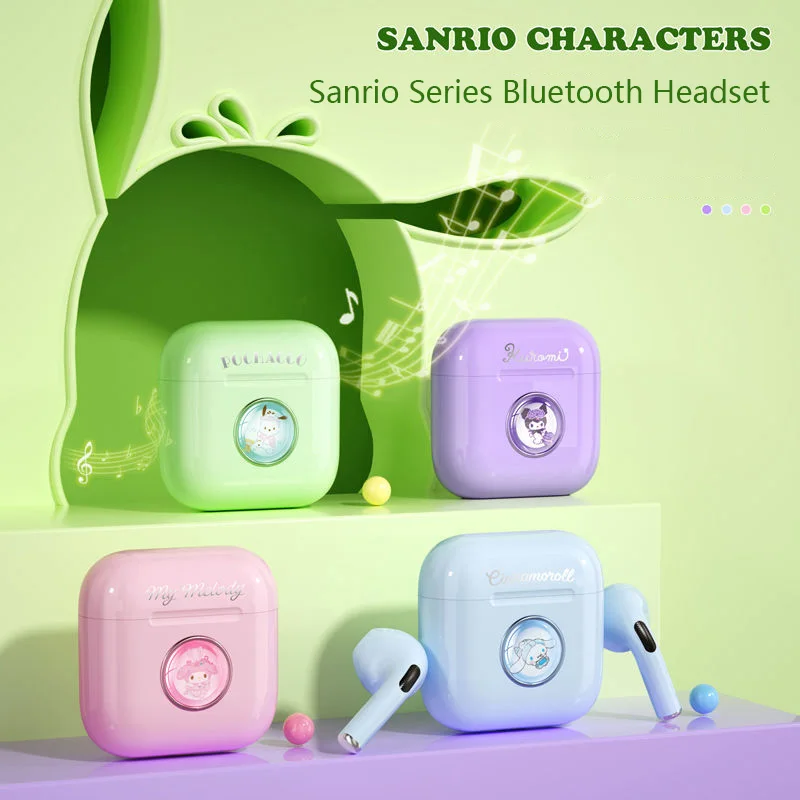 Sanrio Kuromi Pachacco Cinnamoroll Bluetooth Earphone Cute Cartoon Long Battery Life Wireless Headphones with Mic Girls Gift
Sanrio Kuromi Pachacco Cinnamoroll Bluetooth Earphone Cute Cartoon Long Battery Life Wireless Headphones with Mic Girls Gift