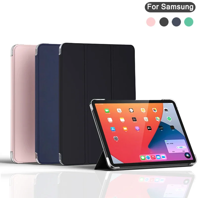 

For Funda Samsung Galaxy Tab A8 10.5 A7 Lite A6 A 10.1 S6 Lite 10.4 10.5 9.7 8.0 8.7 Tablet Case Smart Leather Tri-Fold Cover