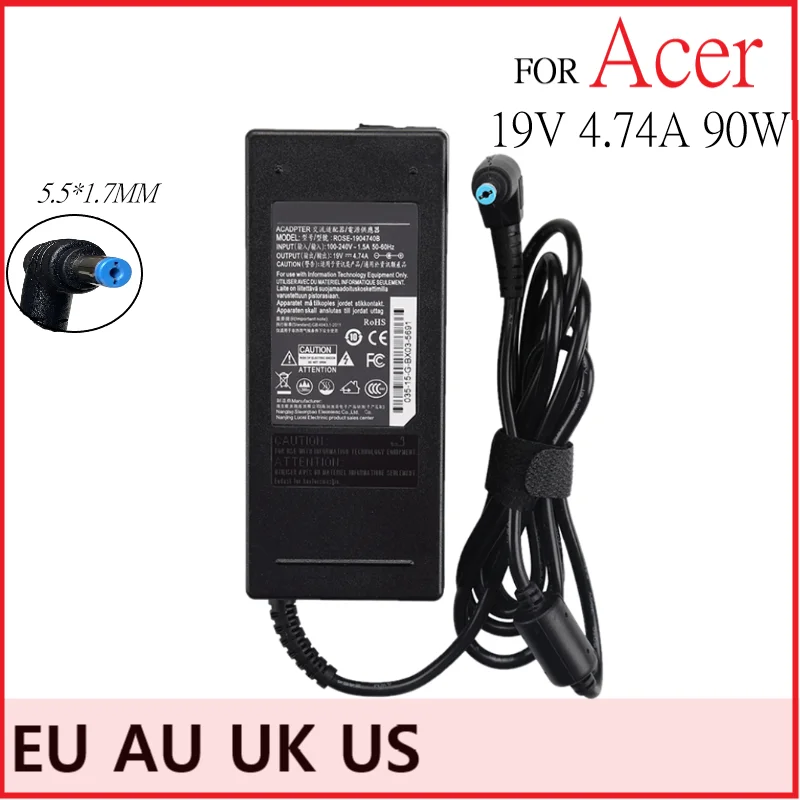 

For ACER Aspire V3-771 V3-771G V5 471G V5-531P V5-551G V5-552G 561G 571G 571P Laptop Power Supply AC Adapter Charger 19V 4.74A