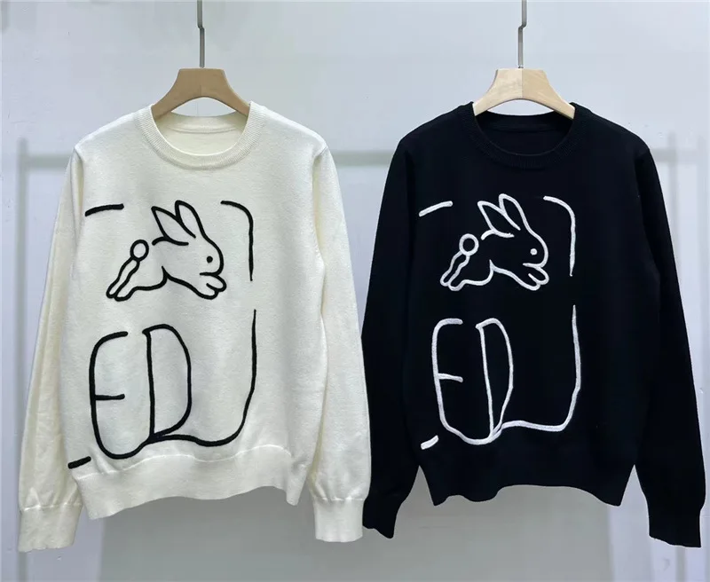 Rabbit Embroidery Knitted Pullovers , Women Streetwear Oversize Sweater , Autumn White Jumpers, Кофта Женская Crop Tops
Rabbit Embroidery Knitted Pullovers , Women Streetwear Oversize Sweater , Autumn White Jumpers, Кофта Женская Crop Tops