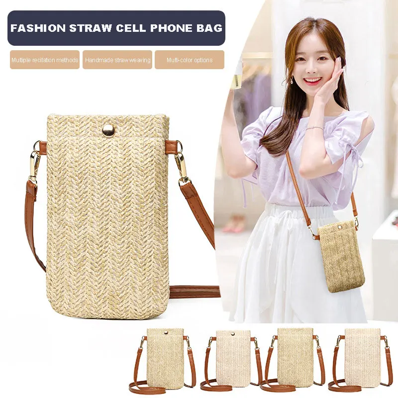 Fashion Women Straw Ladies Crossbody Messenger Bag Summer Bohemia Beach Rattan Shoulder Bag Small Solid Mobile Phone Coin Purse
Fashion Women Straw Ladies Crossbody Messenger Bag Summer Bohemia Beach Rattan Shoulder Bag Small Solid Mobile Phone Coin Purse