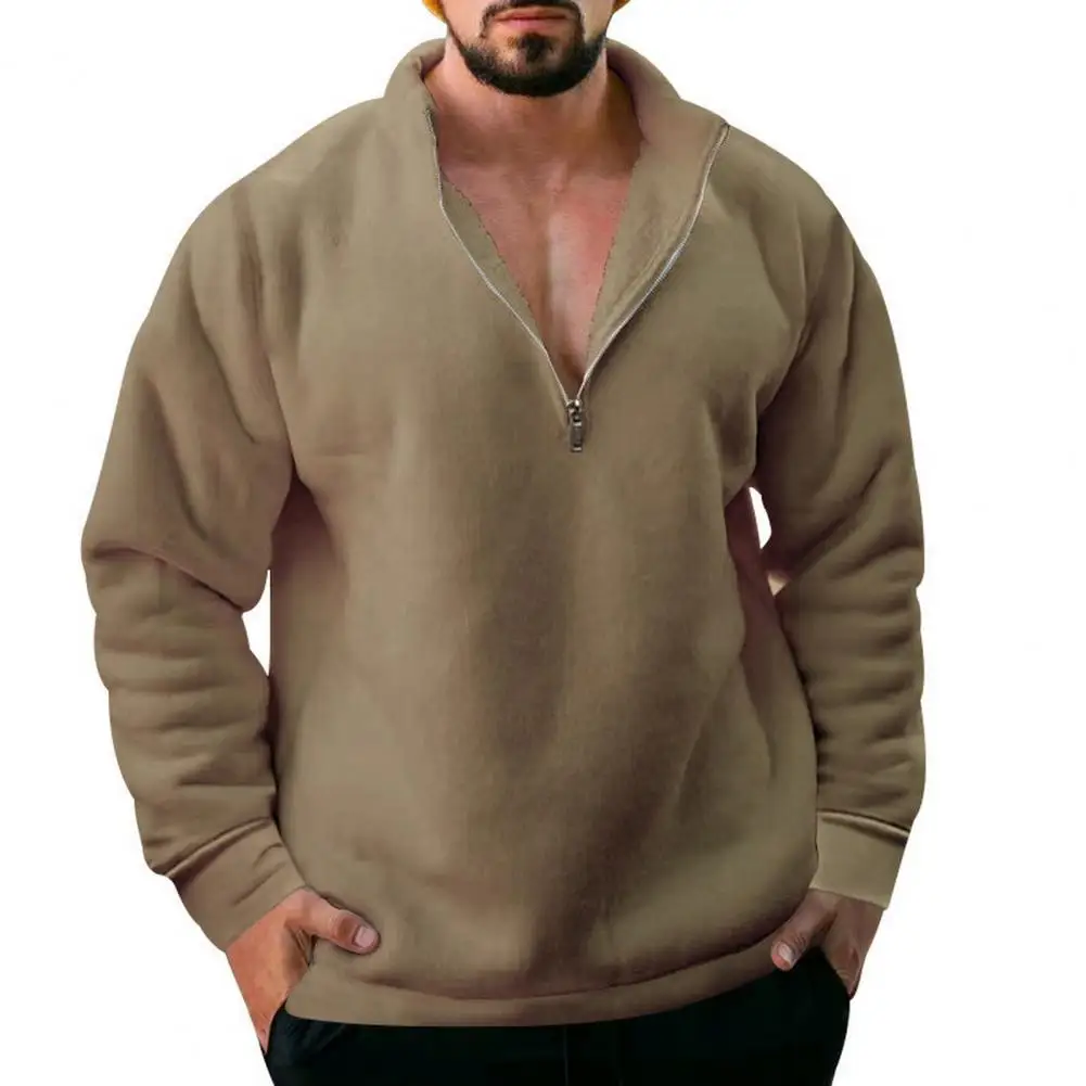 Men Apparel Stylish Men's Half-zippered Fleece Sweater Warm Casual Trendy Autumn/winter Clothing for Cold-proof Comfort Men
Men Apparel Stylish Men's Half-zippered Fleece Sweater Warm Casual Trendy Autumn/winter Clothing for Cold-proof Comfort Men