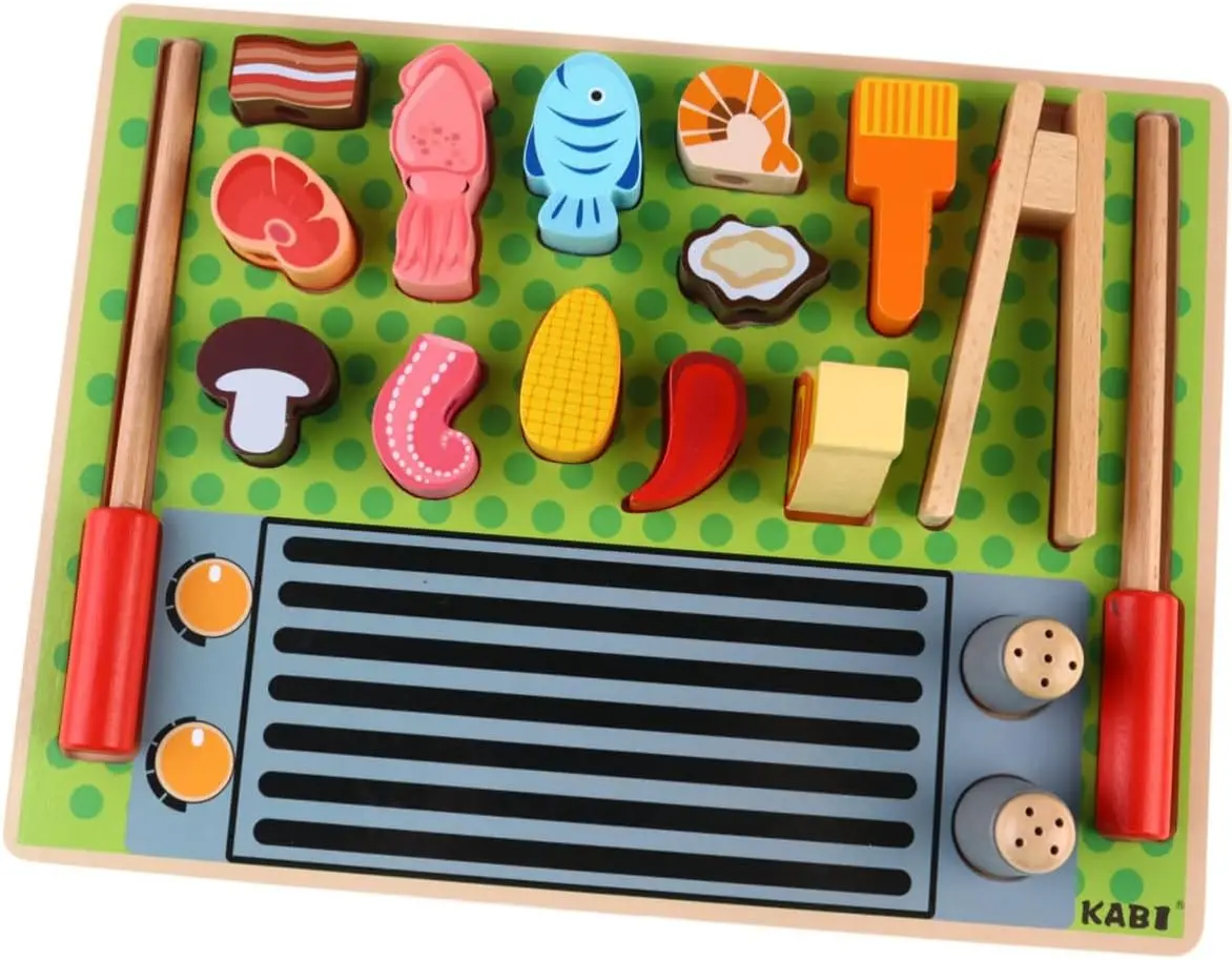 

Деревянные Шпажки для детской грили, ролевые игрушки для кухни, ролевые игры, детские игрушки для барбекю, гриль, игровой набор