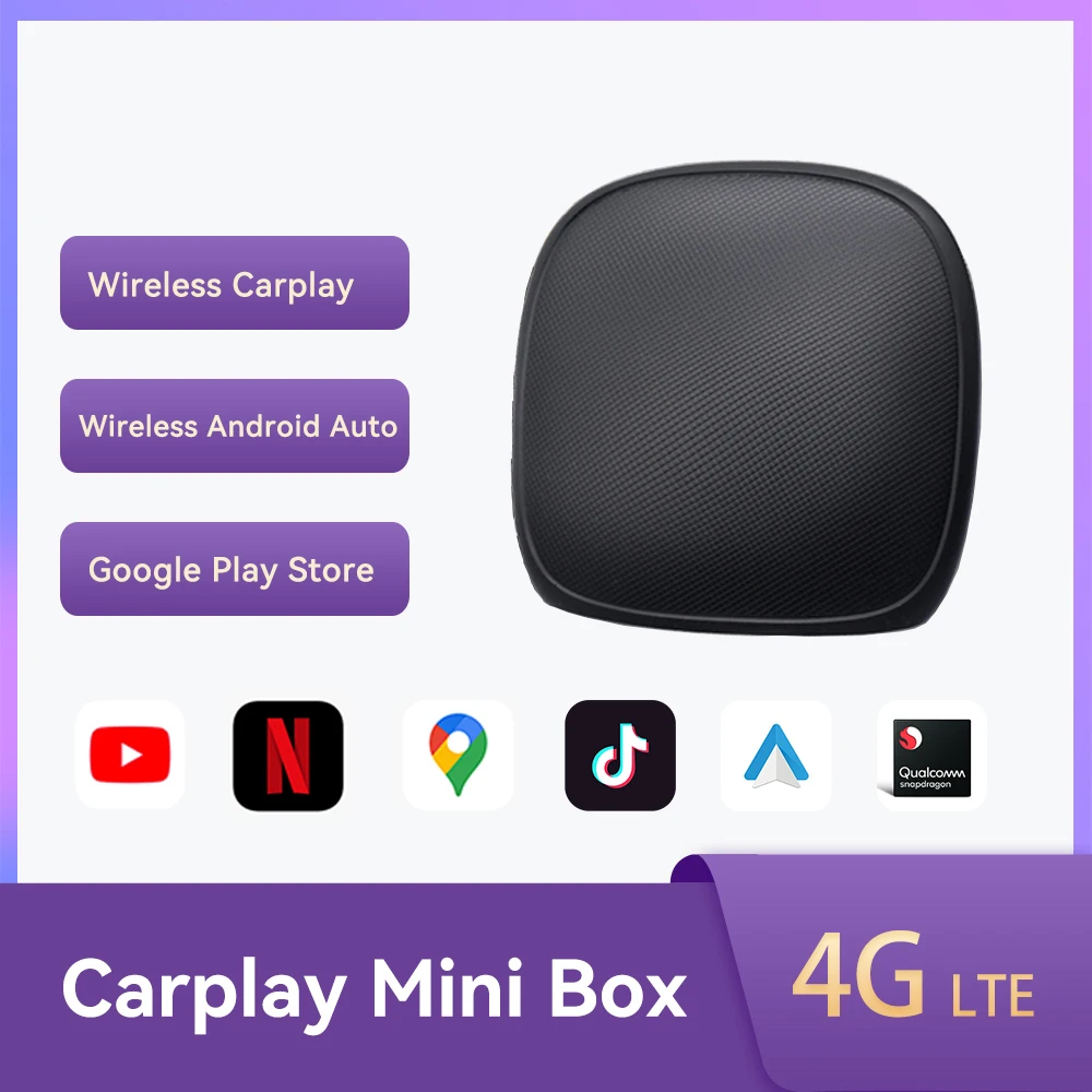 CarPlay Android Mini Ai Box Android 9 Wired To Wireless Sim Card Qualcomm8-core 4G+64G Plug and Play For Volvo Ford Benz VW Audi
CarPlay Android Mini Ai Box Android 9 Wired To Wireless Sim Card Qualcomm8-core 4G+64G Plug and Play For Volvo Ford Benz VW Audi