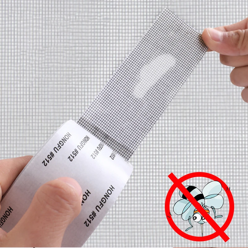 

1M/2M Window Mosquito Net Repair Tape Self Adhesive Window Screen Repair Patch Strong Anti-Insect Fly Mesh Broken Holes Repair