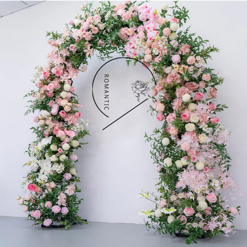 Luxury Pink Artificial Wedding Flowers Backdrop Arch Decor Party Event Stage Floral Row Props Window Display Arrange with Stand
Luxury Pink Artificial Wedding Flowers Backdrop Arch Decor Party Event Stage Floral Row Props Window Display Arrange with Stand