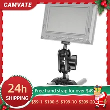 CAMVATE 15mm Dual Rod Clamp + Adjustable 1/4"-20 Ball Head Magic Arm Adapter For Monitor/LED /Flashlight/Video Light Mounting
CAMVATE 15mm Dual Rod Clamp + Adjustable 1/4"-20 Ball Head Magic Arm Adapter For Monitor/LED /Flashlight/Video Light Mounting