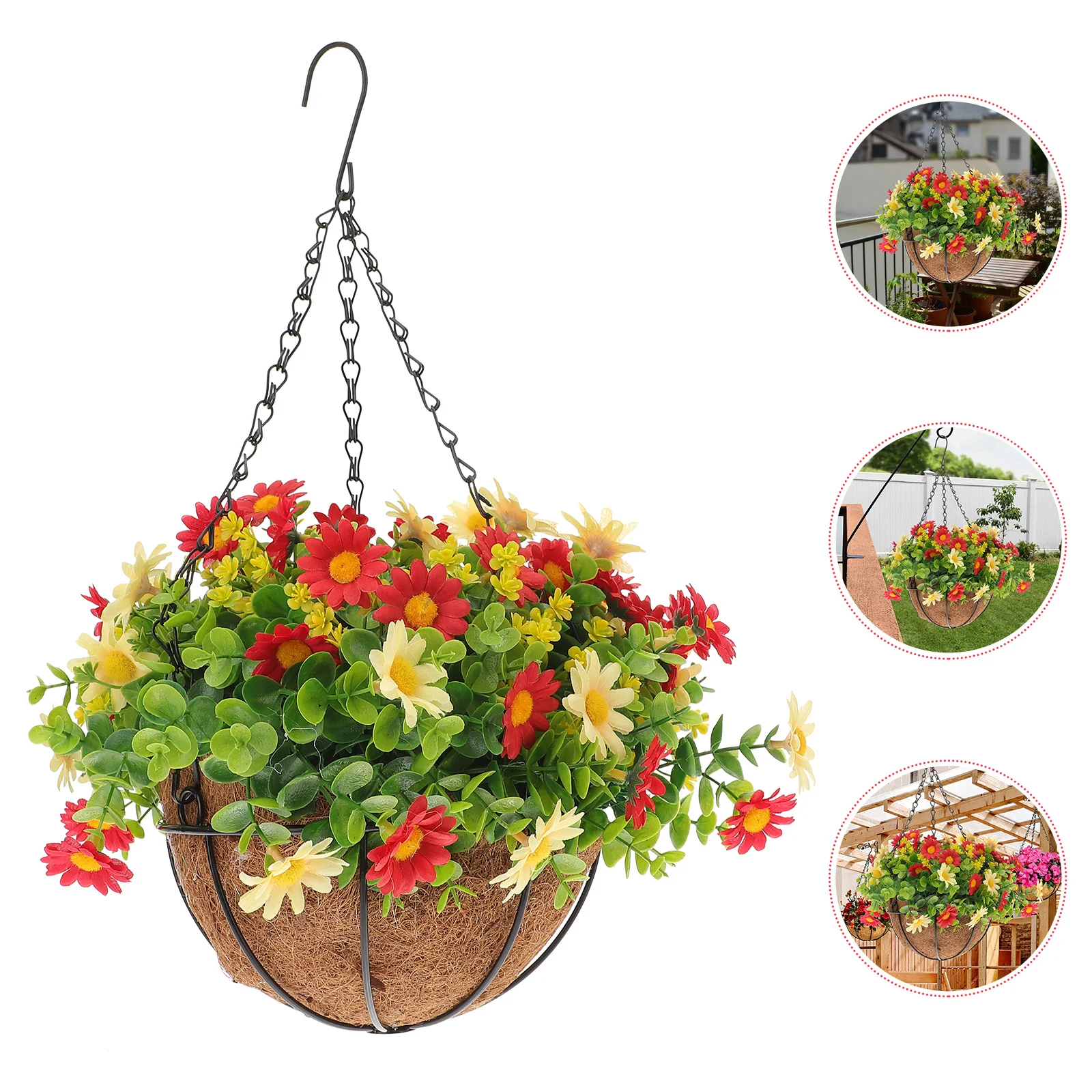 Hanging Potted Plant Artificial Plants Basket Ornament Planter Flower Container Indoor Anti-vine Home Flowerpot
Hanging Potted Plant Artificial Plants Basket Ornament Planter Flower Container Indoor Anti-vine Home Flowerpot