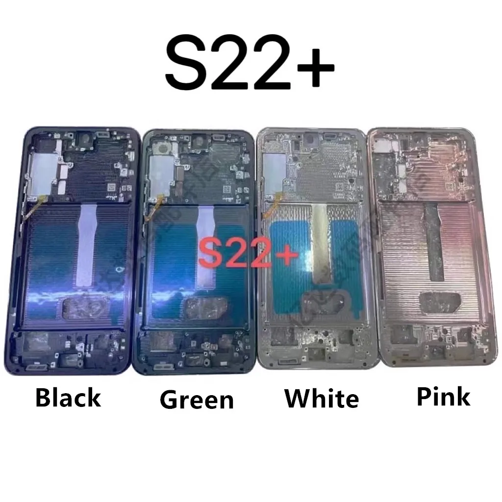 

Для Samsung Galaxy S22 Plus S906 средняя рамка Корпус Панель ЖК Лицевая панель Замена запасные части + боковые кнопки US AU