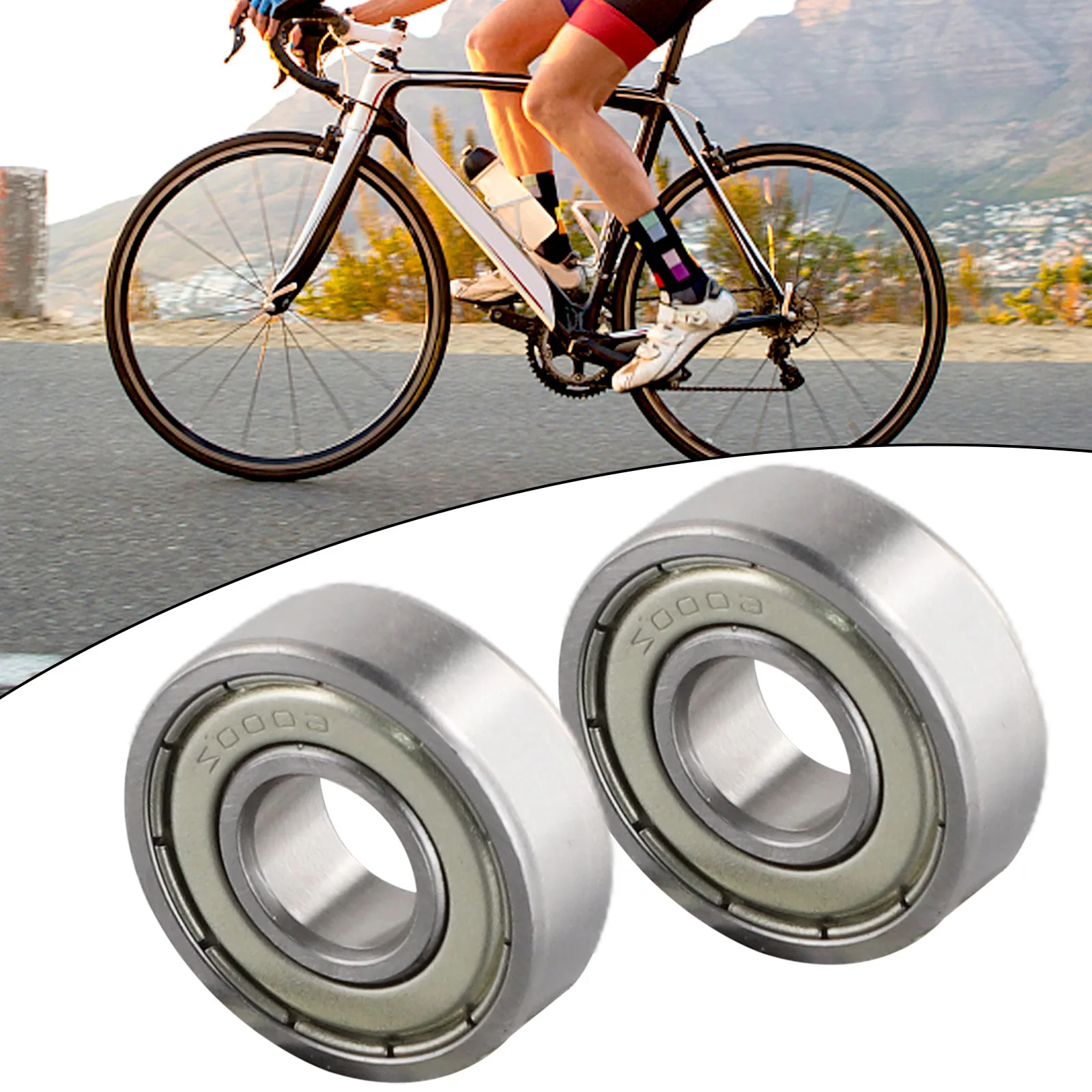 

Bicycle Bearings Bike Wheel Hub Bearings Premium Steel Bearings 6000ZZ 6000 2RS for Bike Bicycle Wheel Hub (2 Pack)