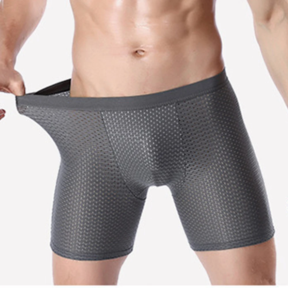 Boxershorts Men Ice Silk Mesh Breathable Shorts U Convex Pouch Underwear Shorts Boxer Briefs Trunks Youth Underpants Lingerie
Boxershorts Men Ice Silk Mesh Breathable Shorts U Convex Pouch Underwear Shorts Boxer Briefs Trunks Youth Underpants Lingerie