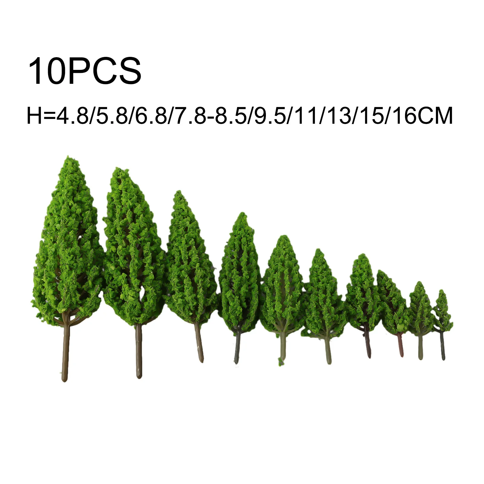 10Pcs Pine Model Trees For Train Railroad Diorama Wargame Park Bonsai Landscape Scenery Statue Lawn DIY Crafts Decoration
10Pcs Pine Model Trees For Train Railroad Diorama Wargame Park Bonsai Landscape Scenery Statue Lawn DIY Crafts Decoration