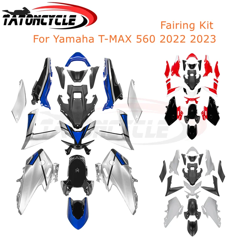 

Для Yamaha T-MAX 560 2022 2023 аксессуары для мотоциклов полный комплект обтекателей TMAX560 синие вставные панели комплект кузова детали рамы