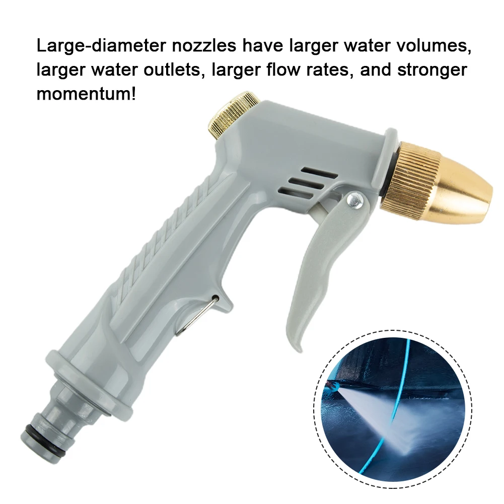High Pressure Water Spray Gun Metal Brass Metal Nozzle Car Garden Lawn Wash Hose Pipes Sprayer Sprinkler Car Wash Tool Water Gun
High Pressure Water Spray Gun Metal Brass Metal Nozzle Car Garden Lawn Wash Hose Pipes Sprayer Sprinkler Car Wash Tool Water Gun