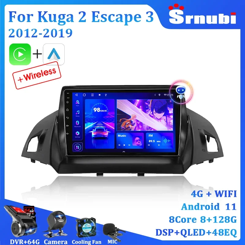 Srnubi 2 Din Car Radio Android Ford C-MAX Kuga 2 Escape 3 2012 - 2019 Multimedia Player Stereo Navigation Carplay Auto Head Unit
Srnubi 2 Din Car Radio Android Ford C-MAX Kuga 2 Escape 3 2012 - 2019 Multimedia Player Stereo Navigation Carplay Auto Head Unit