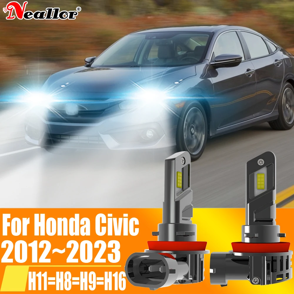 2x H11 H8 светодиодная фара Canbu автомобильная лампа высокой мощности H9 H16 ксеноновая, белая, туман Moto Диодная лампа 12 В 55 Вт для Honda Civic 2012 ~ 2023 
2x H11 H8 светодиодная фара Canbu автомобильная лампа высокой мощности H9 H16 ксеноновая, белая, туман Moto Диодная лампа 12 В 55 Вт для Honda Civic 2012 ~ 2023