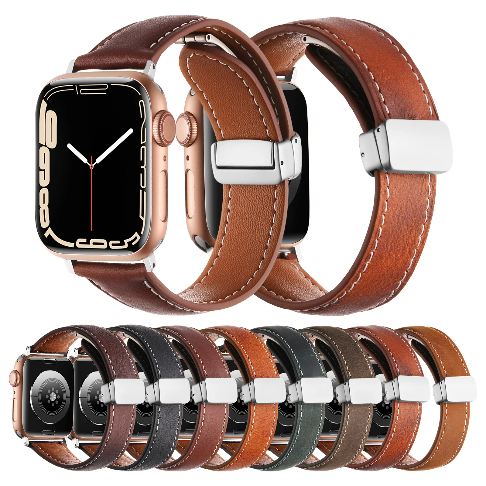Ремешок из натуральной кожи для Apple Watch Band 49 мм 44 мм 40 45 мм 42 41 мм Series 9 8 7 6 Ultra 2 Ultra
Ремешок из натуральной кожи для Apple Watch Band 49 мм 44 мм 40 45 мм 42 41 мм Series 9 8 7 6 Ultra 2 Ultra