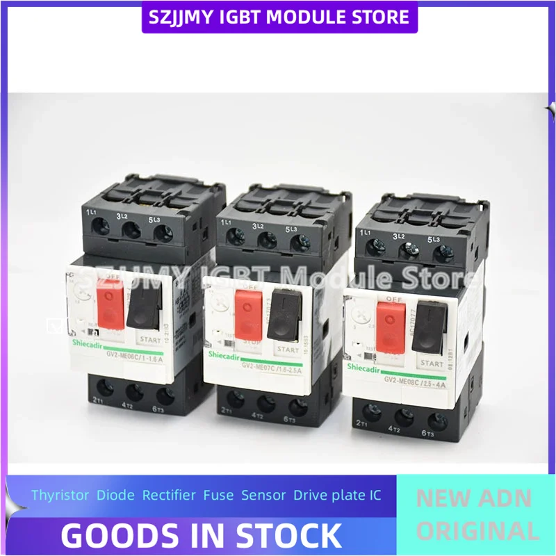 Old model (white shell) GV2-ME04C 0.4-0.63A GV2-ME05C 0.63-1A GV2-ME06C 1-1.6A GV2-ME07C 1.6-2.5A GV2-ME08C 2.5-4A GV2-ME10C 4-6
Old model (white shell) GV2-ME04C 0.4-0.63A GV2-ME05C 0.63-1A GV2-ME06C 1-1.6A GV2-ME07C 1.6-2.5A GV2-ME08C 2.5-4A GV2-ME10C 4-6