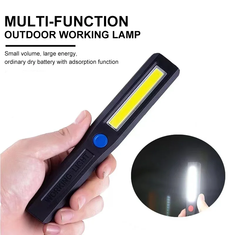 1pc LED Magnet Flashlight COB LED Three Lighting Modes Super Bright Work Light Flashlight Torch Lamp Auto Repair Overhaul Light
1pc LED Magnet Flashlight COB LED Three Lighting Modes Super Bright Work Light Flashlight Torch Lamp Auto Repair Overhaul Light